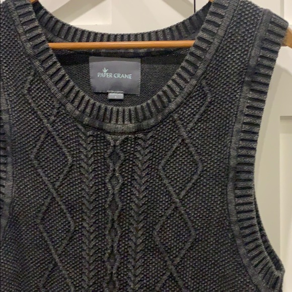 Paper Crane Cable Knit Vest Dress - Picture 2 of 9